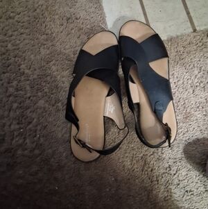 Cloudwalkers Black and Tan Sandals